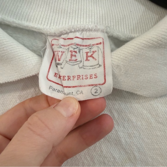 Vintage 90s Ashland Wisconsin Sweatshirt White 2XL Puff Print Sailing - Picture 9 of 12